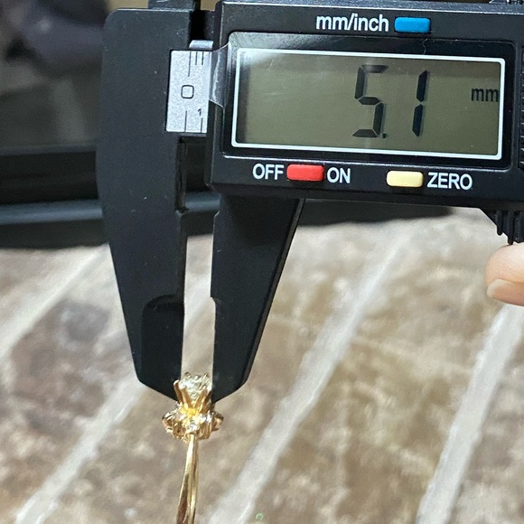 GENUINE NATURAL DIAMOND Engagement Ring Solid 14KT GOLD - Picture 16 of 17